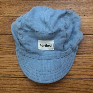 Caribou Linen Kids Hat, Blue